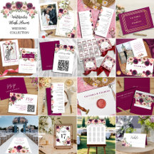 Watercolor Blush Flower Wedding Collection