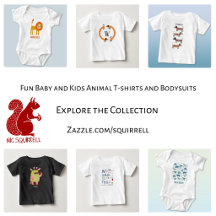 Fun Baby and Kids Animal T-shirts and Bodysuits