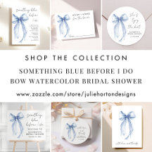 Something Blue Before I Do Bow Bridal Shower