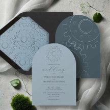 Industrial Chic Wedding Invitation Suite