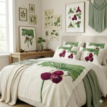 Vintage Botanical Illustration 1800s Exotic Flower