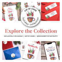 Coffee and Tea Christmas Cards