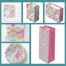 Abstract Pastels Gift Wrapping and Home Decor