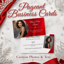Pageant Business Cards