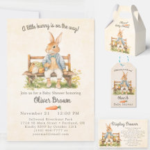 Peter The Rabbit - Baby Shower - Vintage