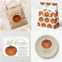 Little Pumpkin Baby Shower Party Collection
