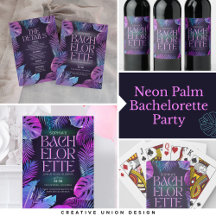 Neon Palm Bachelorette Party Girls Weekend