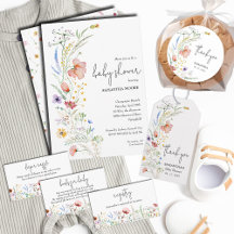 WILDFLOWER BABY SHOWER COLLECTION