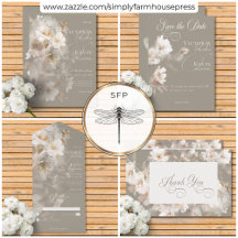 Romantic Ethereal Neutral Beige Floral Wedding