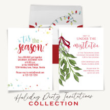 Christmas Holiday Party, Celebrations Invitations