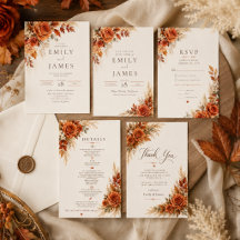 Autumn Harvest Florals Wedding Suite