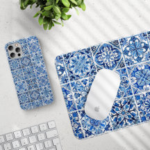 Blue Azulejo Portuguese Mixed Tiles 09 Collection