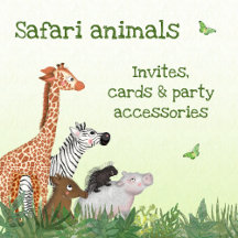 Safari animals theme