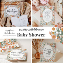 Rustic Wildflower Baby Shower