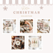 Retro Winter Kisses & Snowflake Wishes