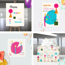 Contemporary Avant Garde Birthday   Brights