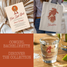 Her Last Shot - Bold Retro Cowgirl Bachelorette