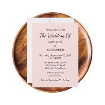 Modern Pink Blush Wedding Collection