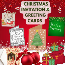 Christmas | Party Invitation & Greeting Cards