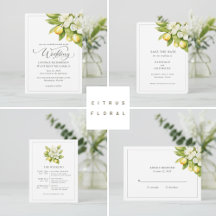 Citrus Floral Wedding Suite
