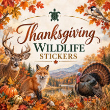 Thanksgiving Wildlife Stickers