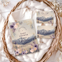 Lavender Meadow Peaks Baby Shower