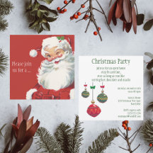 EZ to Customize Christmas Santa Claus Invitations