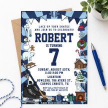 Winter Birthday Invitations Cozy Cocoa Gingerbread