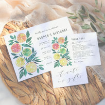 Citrus Birthday Party