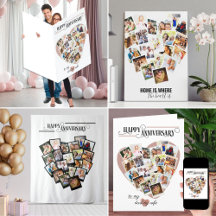 Heart Photo Collage Montage