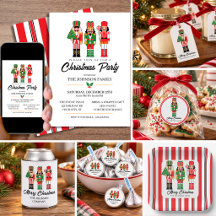Nutcracker Christmas Party Invitations & Supplies