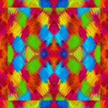 Bright Kaleidoscope Wall Art