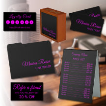 Neon Magenta nad Black