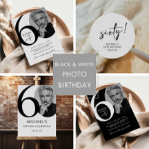Black & White Photo Birthday