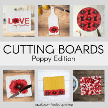 Pretty Poppy Cutting Boards