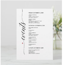 Simple Elegant Calligraphy Wedding Cards (TED312)