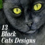 13 Black Cats Designs