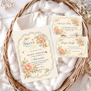 Carte D'accompagnement Tirage au sort de la couche Grandmillennial Sweet 