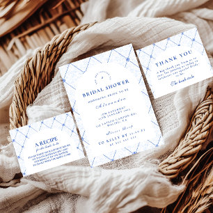 Serviette En Papier Fête de mariage floral bleu antique