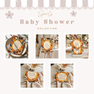 Serviette En Papier Baby-Shower Vintage Basketball Jour de Match