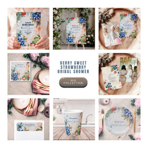 Summer Berry Sweet Strawberry Brautparty Einladung