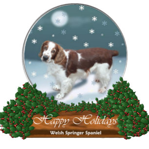 Welsh Springer Spaniel Weihnachtsgeschenke Feiertagskarte