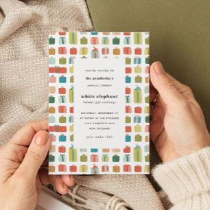 Papier Cadeau Cadeaux d'aquarelle Noël Présents Papier d'envelop