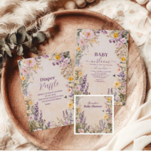 Baby in Bloush Blush Spring Bloral Baby Dusche Serviette