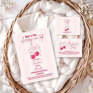 Doodle Cherry auf der Babydusche Pappteller