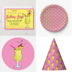 Piña Colada Puerto Rico Ananas Cocktail Party Dosenkühler