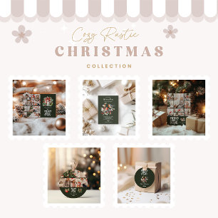 Invitation Rustique Robin Noël