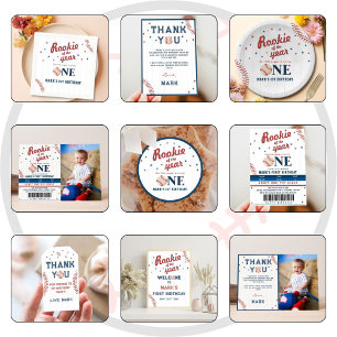 Baseball Birthday Danke Geschenkanhänger