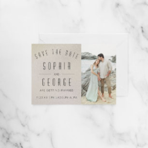 Moderne Metallische Foil Tour Willkommen Einladung