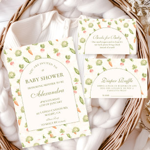 Serviette En Papier Petite Pousse Élégante Baby Shower Botanique